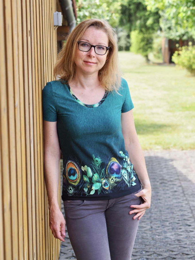 E-book drei eM's Basic-Shirt 1 + plotterbestand Smile, Duits