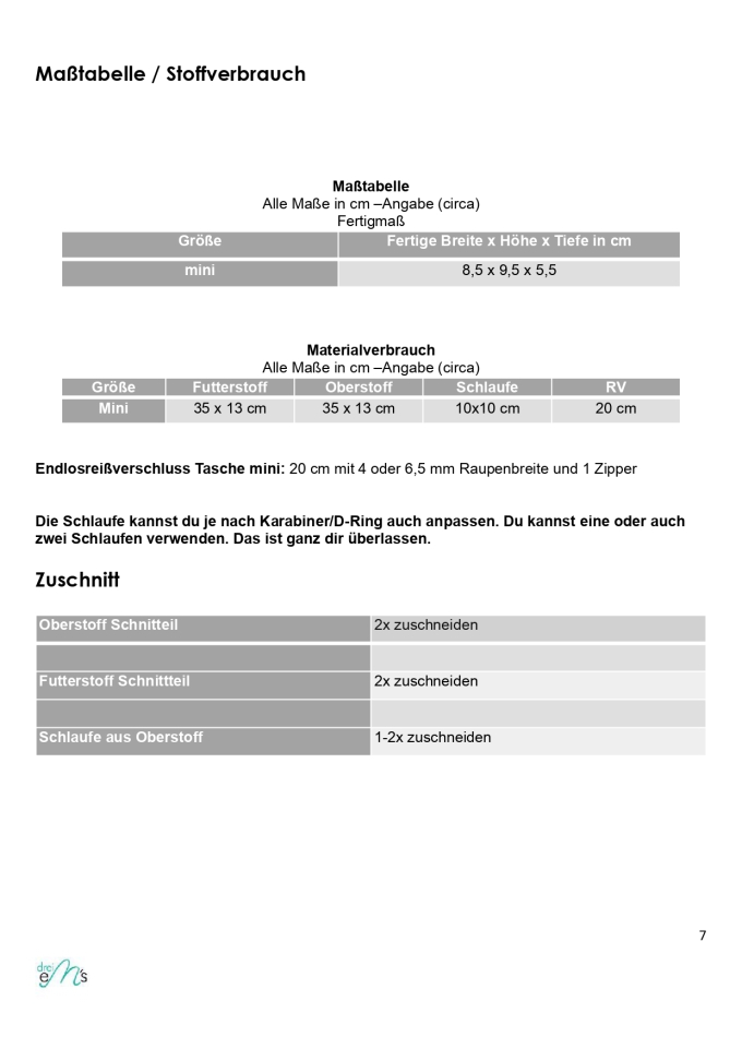 E-Book drei eM's Boxy Sutri bag Mini, Pyramide, Boxy, German