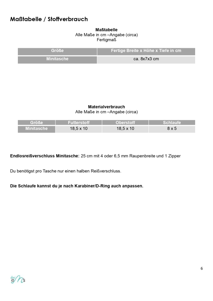 E-Book drei eM's Boxy Sutri bag Mini, Pyramide, Boxy, German