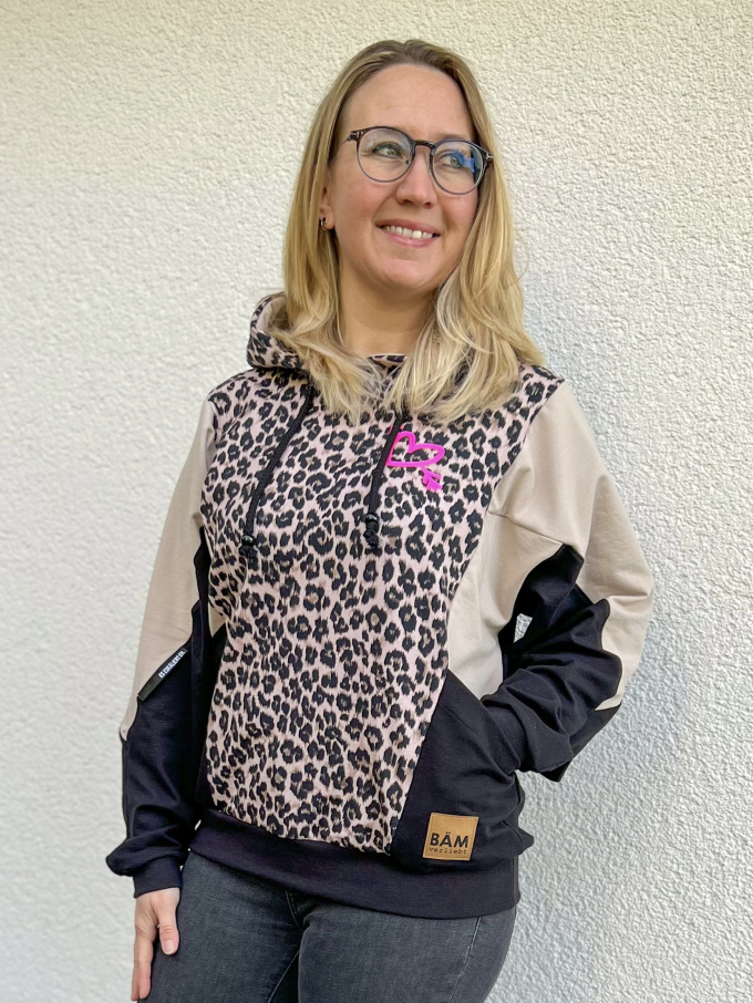 E-book drei eM's Dames Hoodie Weiden, Duits