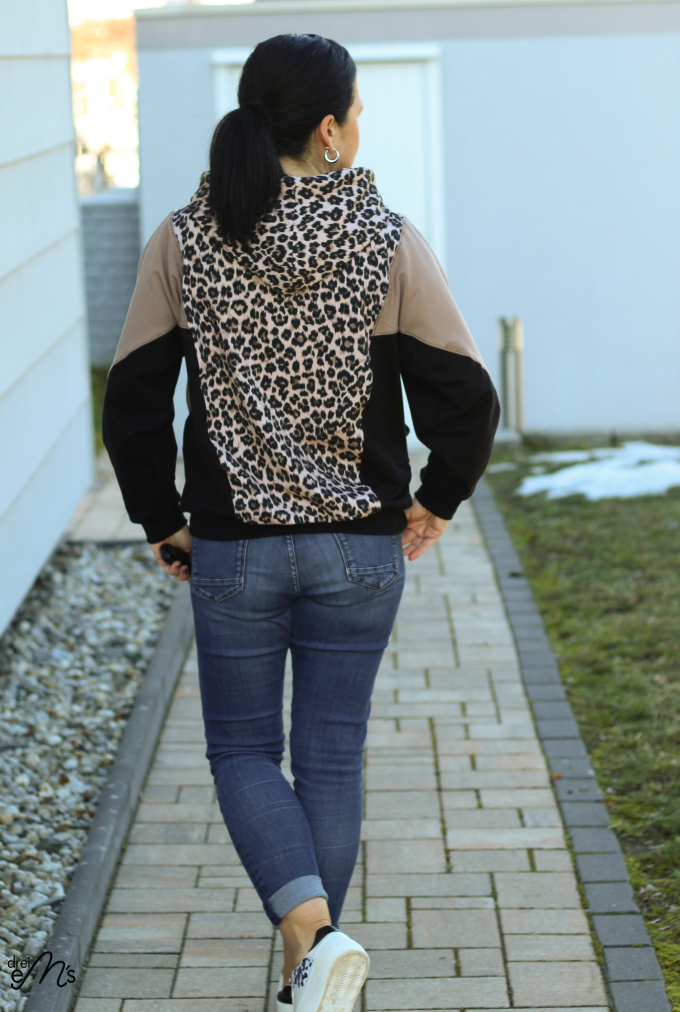 E-book drei eM's Dames Hoodie Weiden, Duits