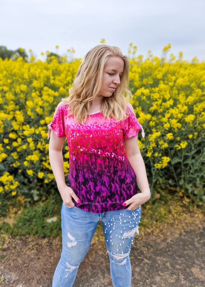 E-book drei eM's Damen Knotenshirt ASCHAU, Duits