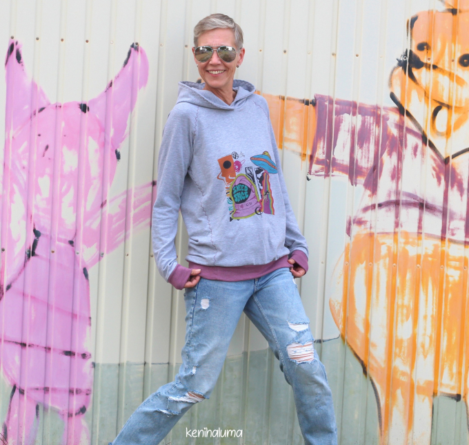 E-book drei eM's Damenhoodie EBERN, Duits