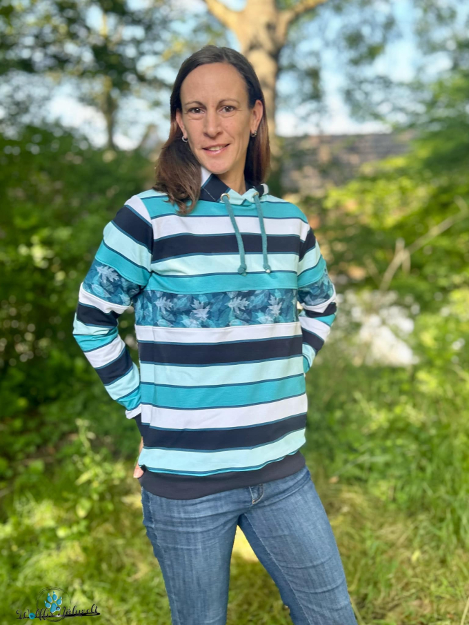 E-book drei eM's Hoodie Eningen, Duits