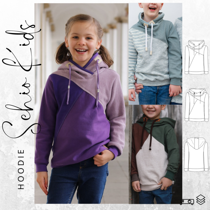 E-Book drei eM's Hoodie Schio Kids