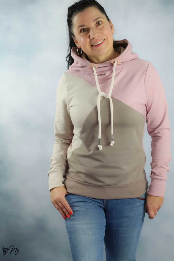 Patron sweat-shirt femme pdf Schio drei eM's, en allemand