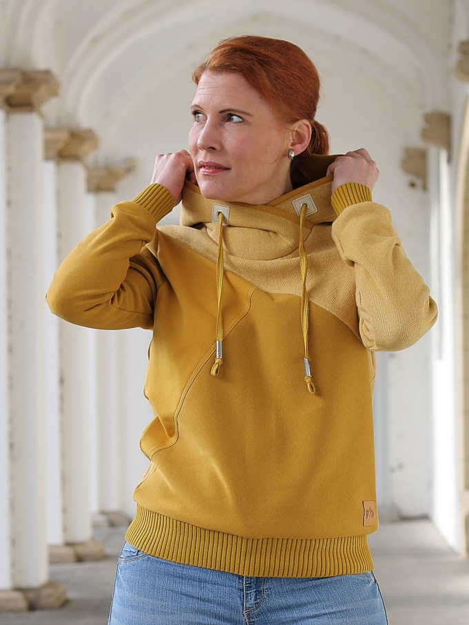 Patron sweat-shirt femme pdf Schio drei eM's, en allemand