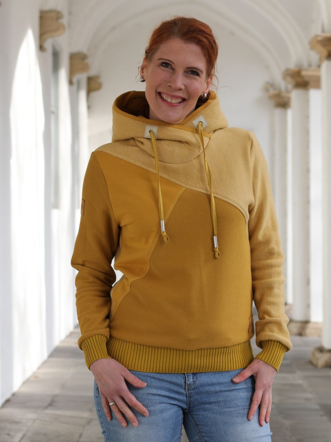 Patron sweat-shirt femme pdf Schio drei eM's, en allemand