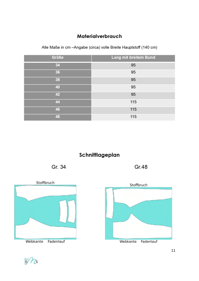 E-Book drei eM's Istrana Top / Leggings, duits