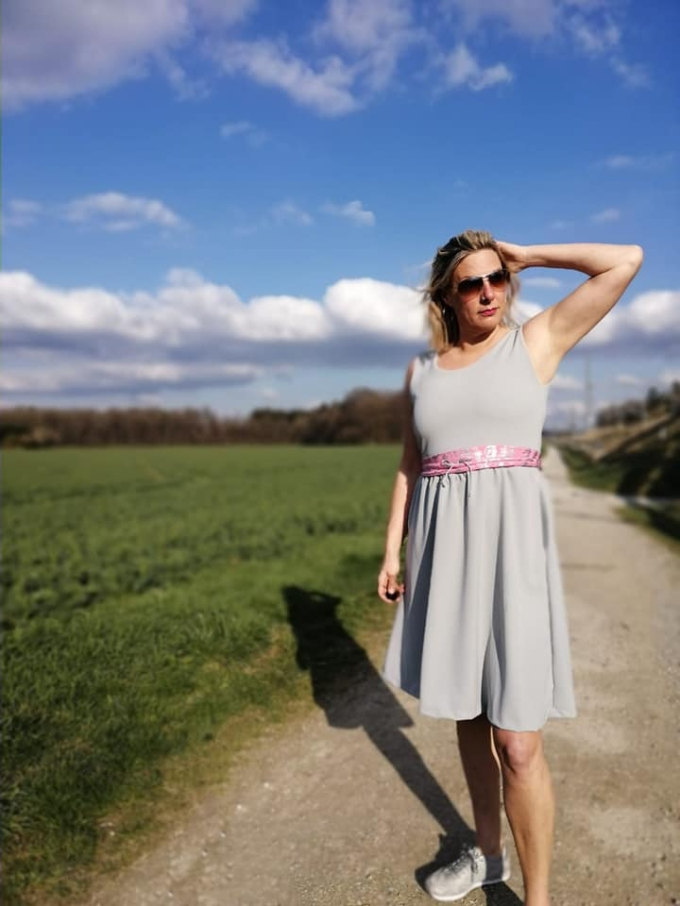 Patron robe femme pdf Scilla drei eM's, en allemand