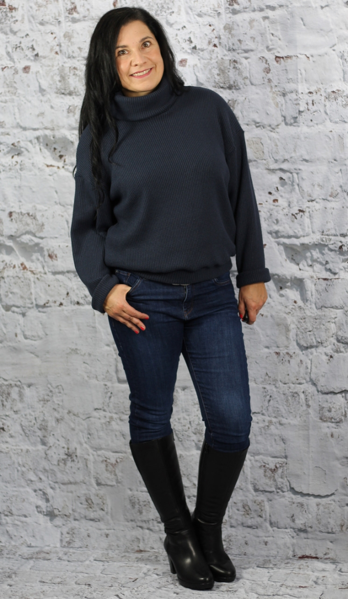 Patron pullover / sweat-shirt femme pdf Schenna drei eM's, en allemand