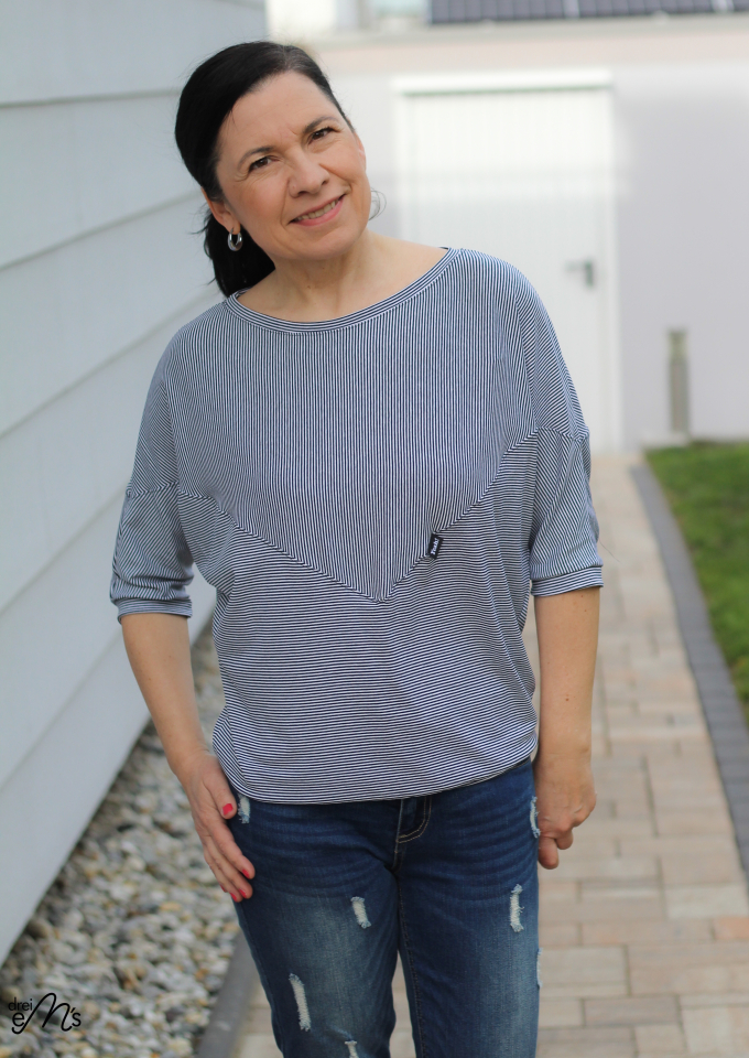 Patron t-shirt femme pdf Hemau drei eM's, en allemand