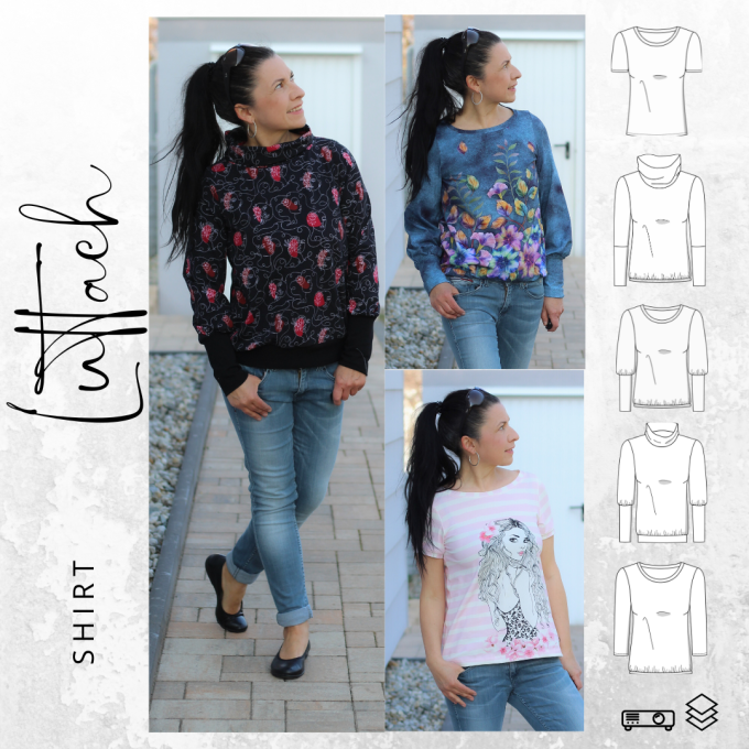 E-book drei eM's Shirt Luttach, Duits