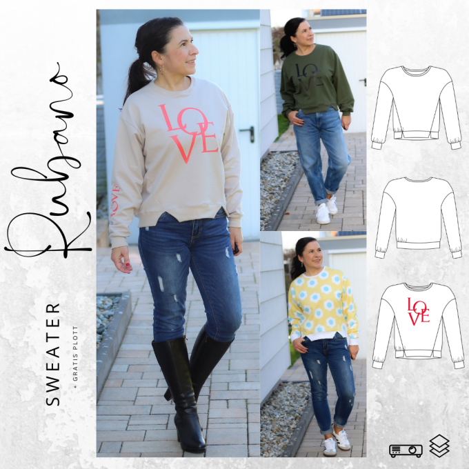 E-book drei eM's Sweater Rubano, Duits
