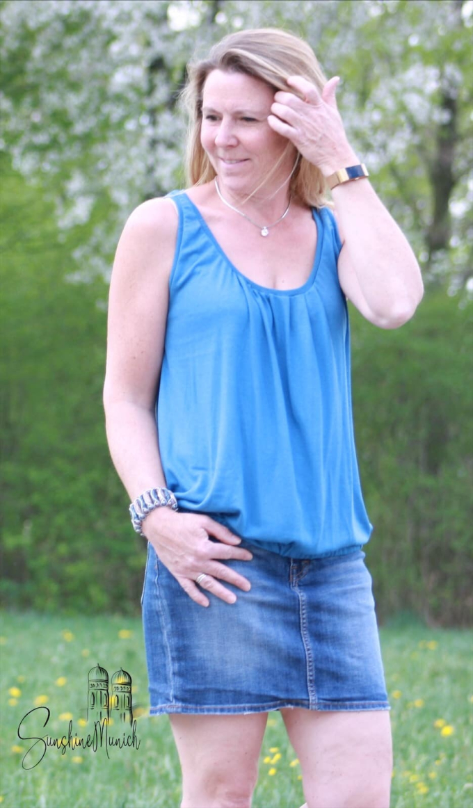 Patron top femme pdf Salento drei eM's, en allemand