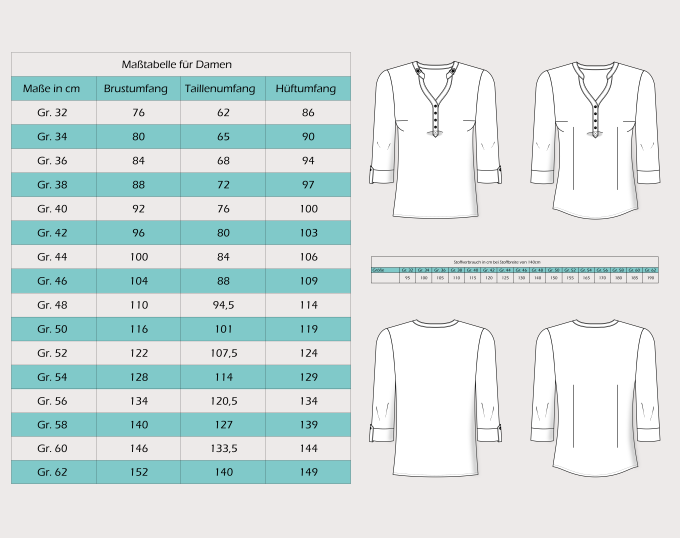 E-book Einfach anziehend, dames blouse Duft einer Blumenwiese, Duits