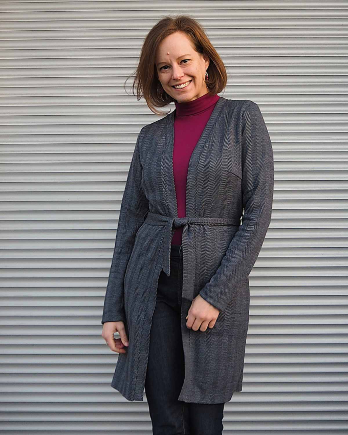 Patron cardigan femme pdf Von Wärme umhüllt Einfach anziehend, en allemand