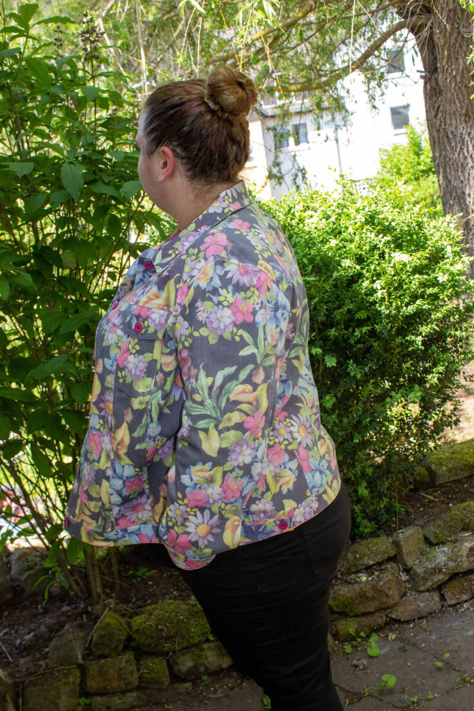 E-Book Einfach anziehend Damen Knopf & Kragen Denim Jacket, german