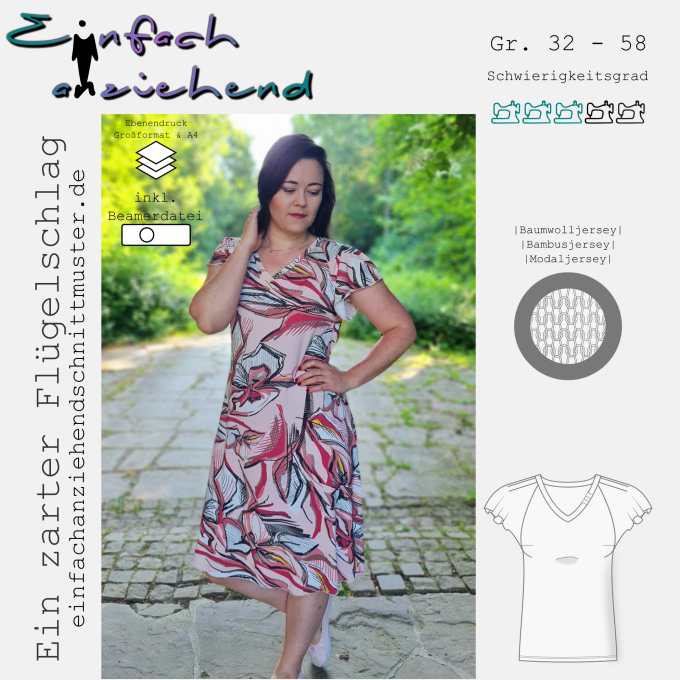 E-Book Einfach anziehend Damenkleid Ein zarter Flügelschlag