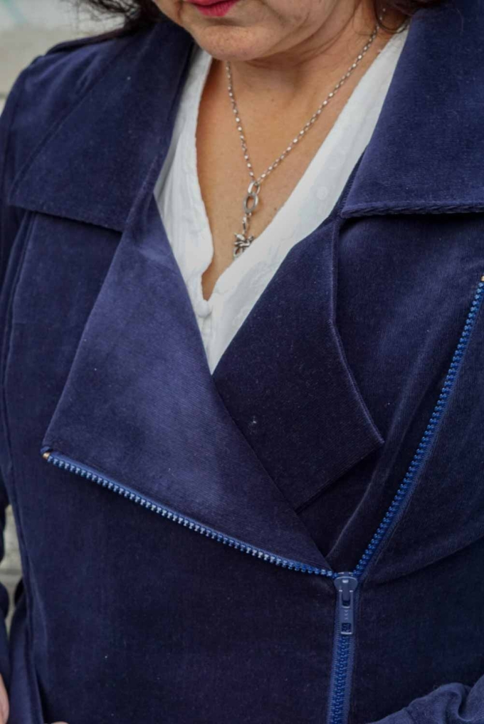 Patron veste biker femme pdf Eine Brise Leichtigkeit Einfach anziehend, en allemand