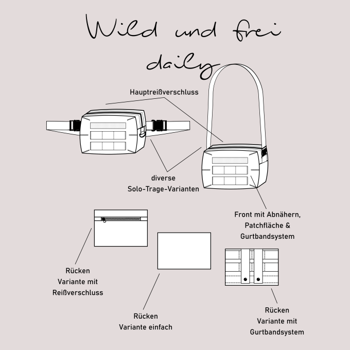 E-book Einfach anziehend Tas Wild and free daily, Duits