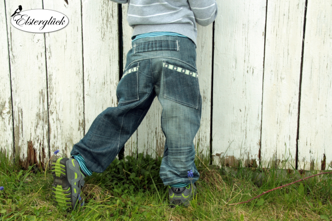 Patron pantalon enfant pdf Pepini Elsterglück, en allemand