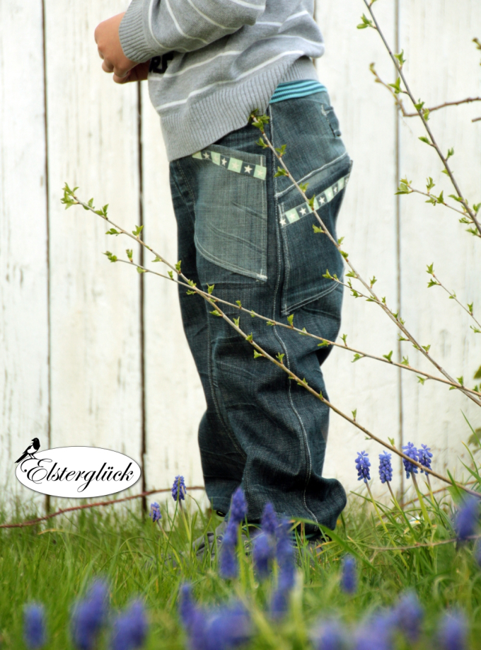 Patron pantalon enfant pdf Pepini Elsterglück, en allemand