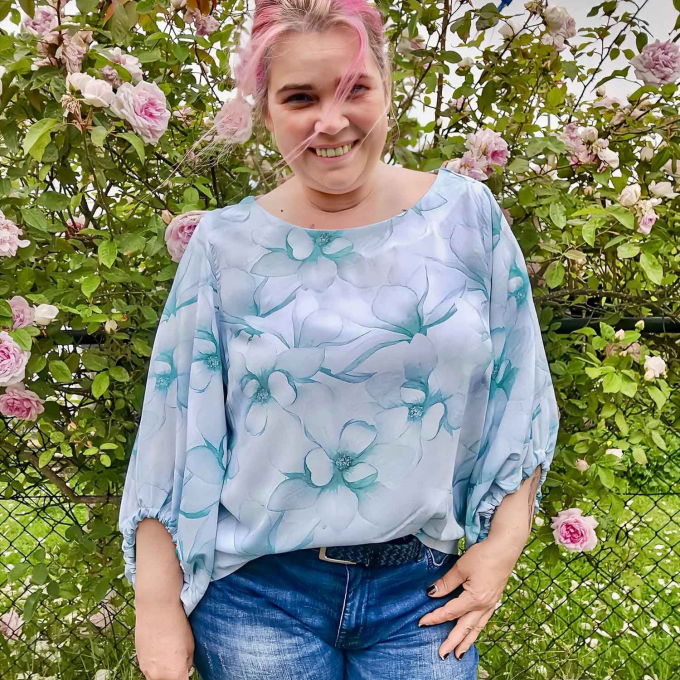 E-book Erbsünde Damen Bluse Petunia, Duits