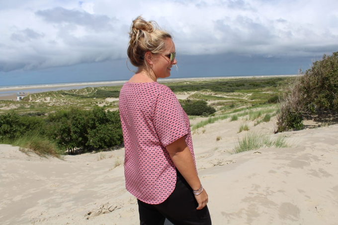 Patron blouse femme pdf Areia Erbsünde, en allemand