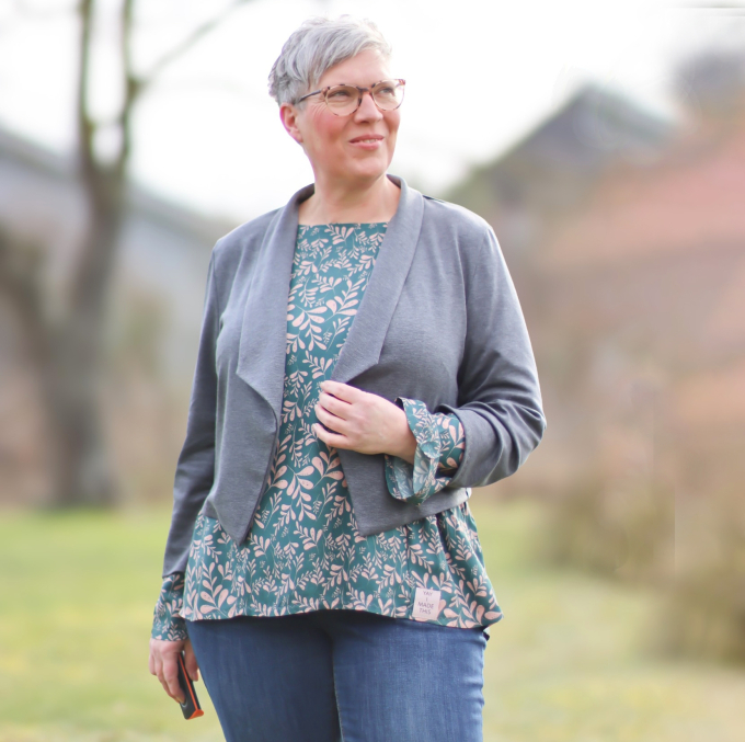 E-Book Erbsünde Damen Jersey Blazer Lilia