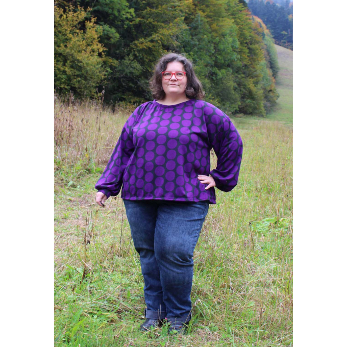 E-Book Erbsünde Dames Jersey-Blouse Castanha, Duits
