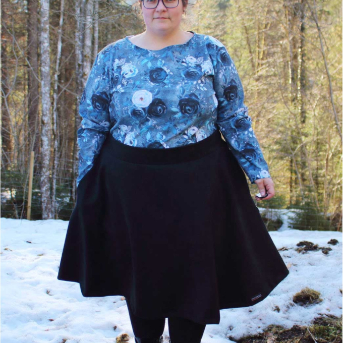Patron jupe femme pdf Camomila Erbsünde, en allemand