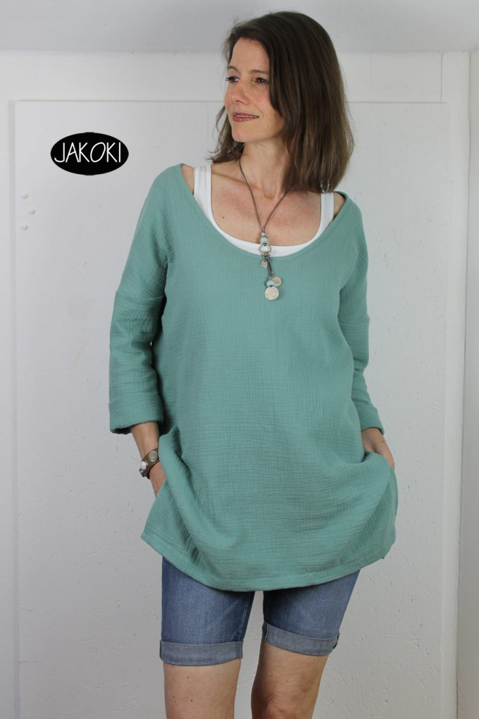 Patron blouse / tunique femme pdf Lucia Erbsünde, en allemand