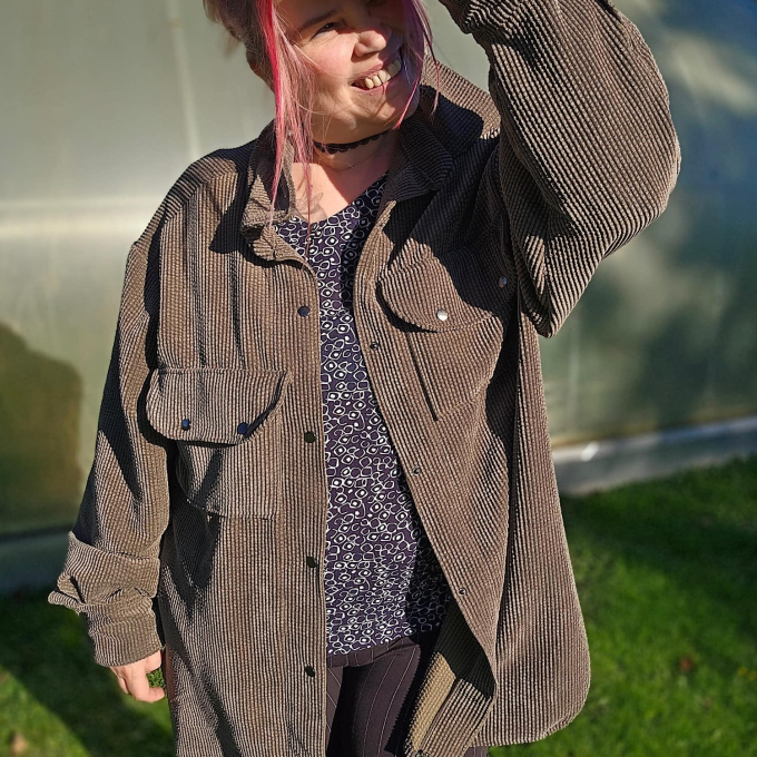 E-Book Erbsünde Oversize Hemdjacke Osasco Damen