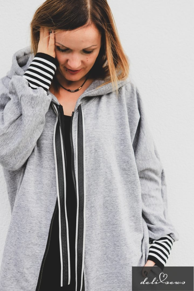Patron manteau oversize femme pdf Morcego Erbsünde, en allemand