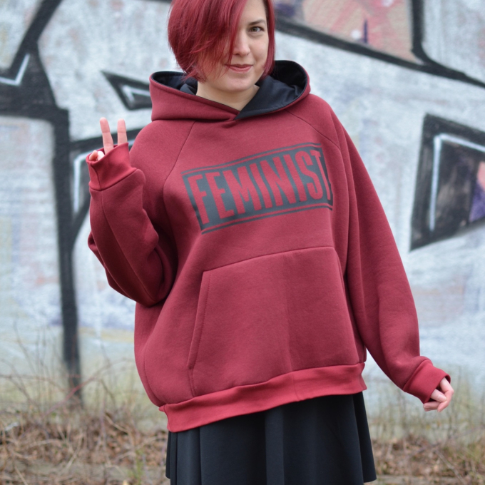 E-book Erbsünde Oversize Raglan Hoodie AVELA, Duits
