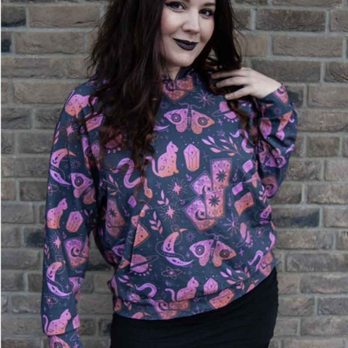 E-book Erbsünde Oversize Raglan Hoodie AVELA, Duits