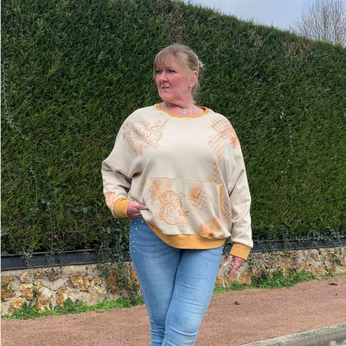 E-book Erbsünde Oversize Raglan Hoodie AVELA, Duits