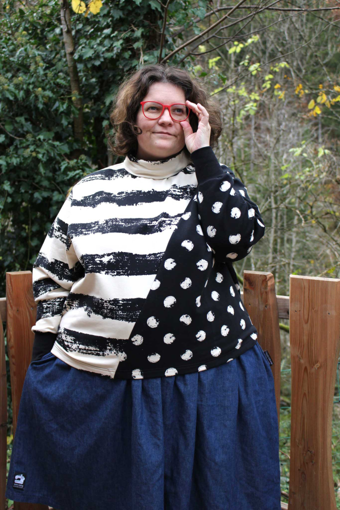 E-book Erbsünde Rollkragen Kleid/Pulli MARICA, Duits