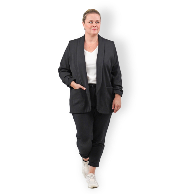 Patron blazer femme pdf Schalkragen Fadenkäfer, en allemand