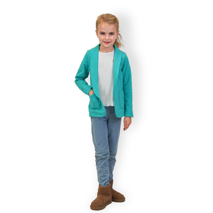 Patron blazer enfant pdf Schalkragen Fadenkäfer, en allemand