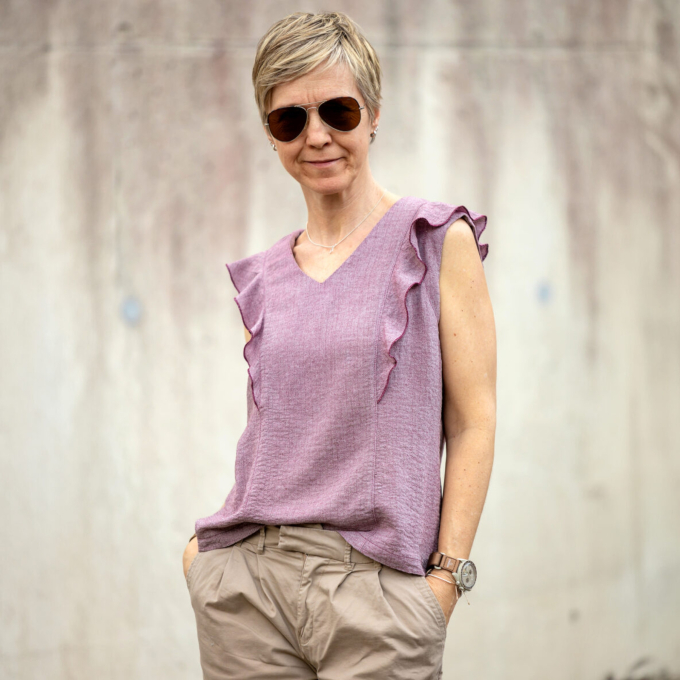 Patron blouse / top femme pdf Maribell Fadenkäfer, en allemand