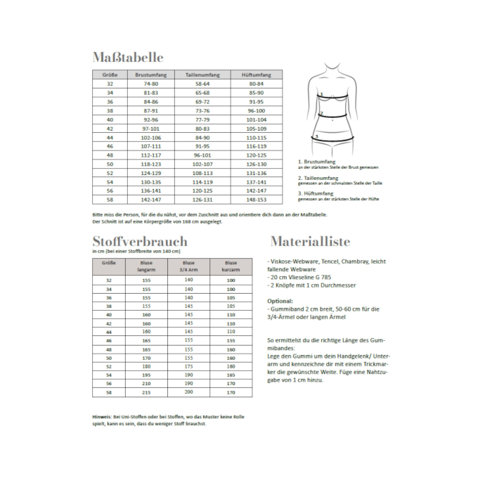 E-Book Fadenkäfer Bluse Stella Damen