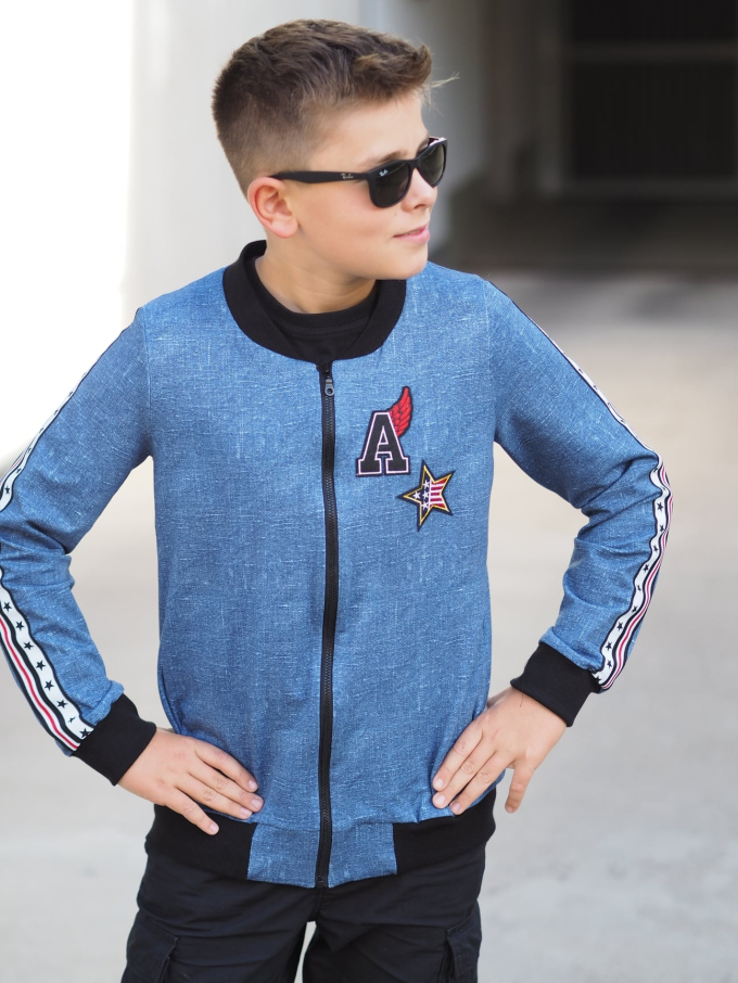 Patron veste enfant pdf College Fadenkäfer, en allemand