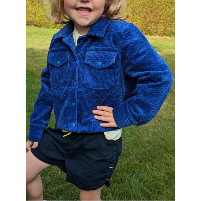 Patron veste enfant pdf Fadenkäfer, en allemand
