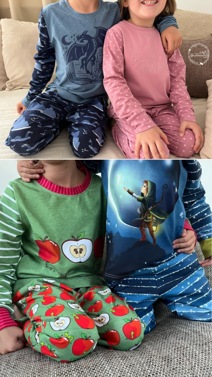 Patron pyjama enfant pdf Fadenkäfer, en allemand