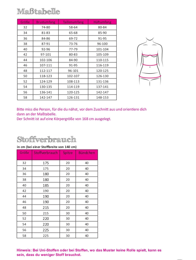 Patron robe femme pdf Amelie Fadenkäfer, en allemand