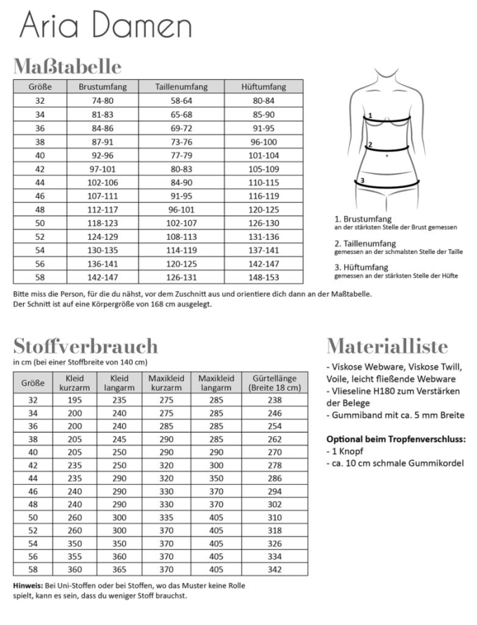 E-Book Fadenkäfer Kleid Aria Damen