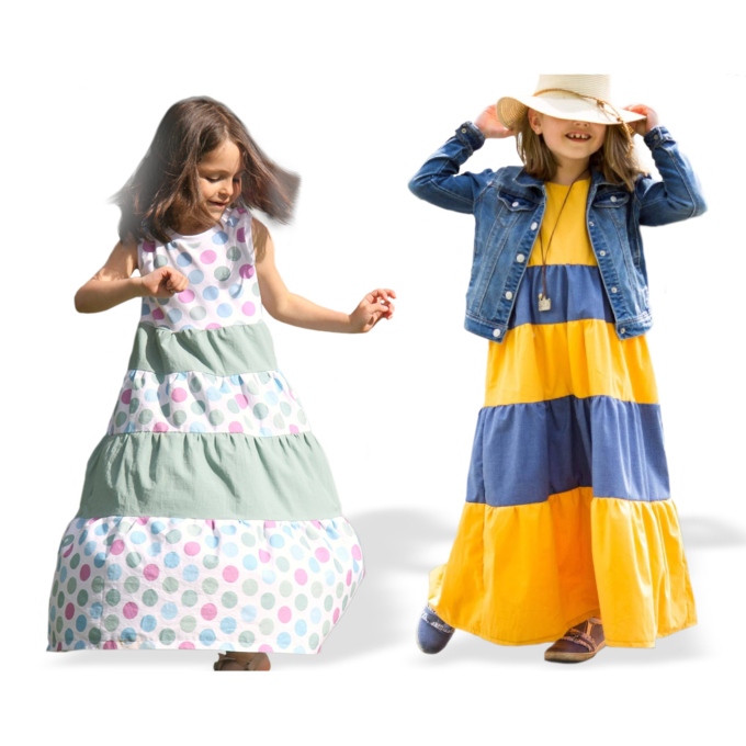 Patron robe enfant pdf Fiona Fadenkäfer, en français