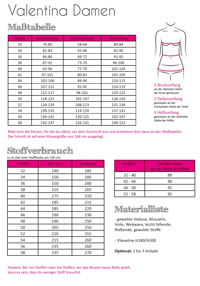 E-Book Fadenkäfer Jurk Valentina Woman, Duits